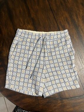 ROWM size Sm Young Mens Casual Drawstring Plaid Shorts Pockets Classic Preppy